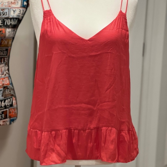 GAP Coral Ruffled Camisole Sleeveless Top (NWT) - Picture 1 of 6